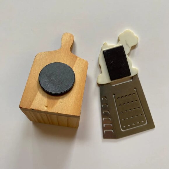 Vintage Italian Kitchen Fridge Magnets Chef Grater Little Italy New York - Picture 4 of 4